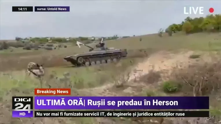Rusii au inceput sa se predea in Herson