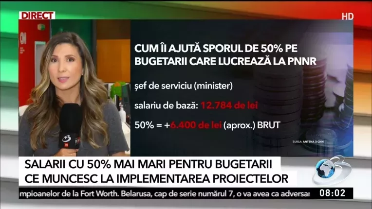 Salarii mai mari cu pana la 50% pentru unii bugetari. Cine sunt norocosii