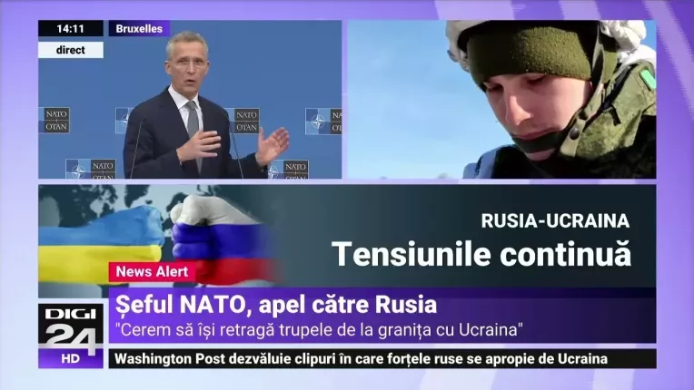 Seful NATO: Nu am vazut niciun semn a reducerii prezentei militare rusesti