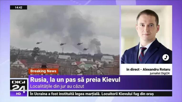 Soldatii rusi au intrat in regiunea Kiev. O coloana de vehicule militare ucrainene, scoasa pe strazi