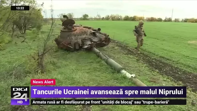 Steagul Rusiei nu mai flutura in Herson. Ucrainenii cred ca rusii simuleaza retragerea