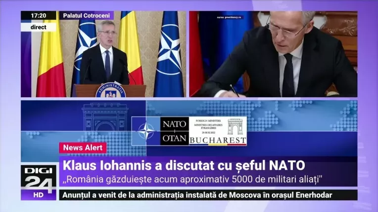 Stoltenberg a fost primit de Iohannis: "Avem nevoie mai mult ca oricand de un NATO puternic"