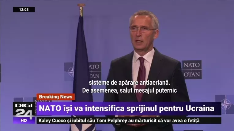 Stoltenberg: Ne vom intensfica sprijinul si vom trimite mai multe sisteme de aparare antiaeriana