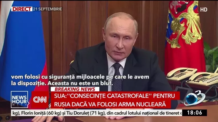 SUA, anunt fara precedent: Avem un plan daca Rusia va ataca nuclear