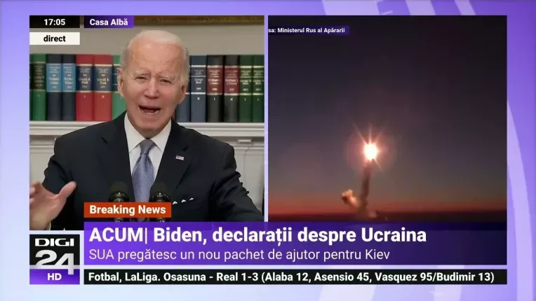 SUA trimit noi arme Ucrainei. Biden: Este un pachet de 800 de milioane de dolari