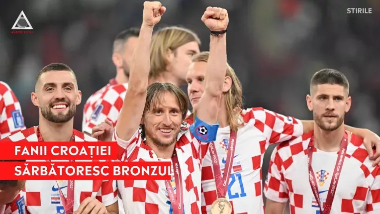 Suporterii Croatiei sarbatoresc
