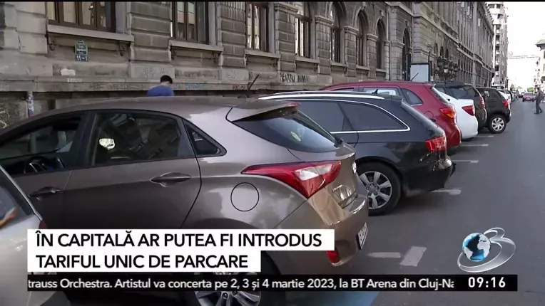 Taxa unica de parcare in Bucuresti. 5 lei/ora indiferent de zona