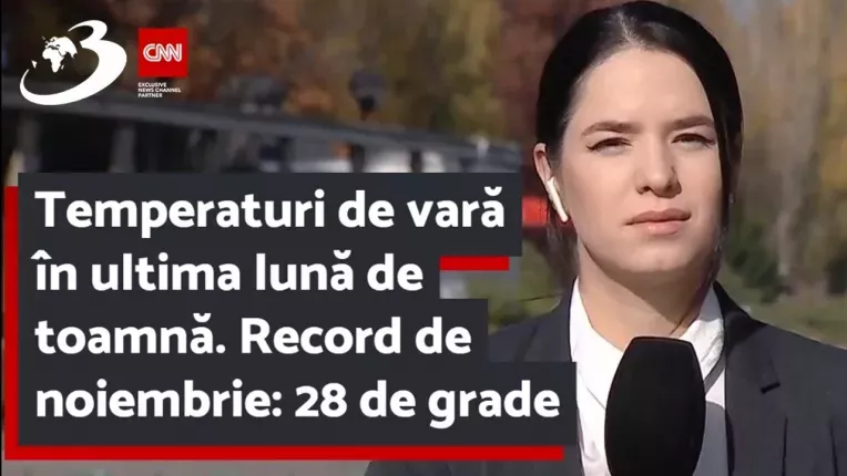 Temperaturi de vara in ultima luna de toamna. Record de noiembrie: 28 de grade