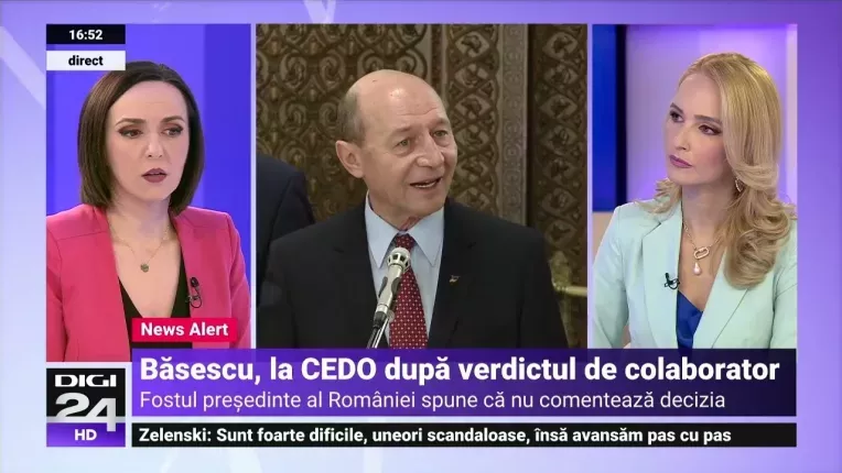 Traian Basescu, declarat colaborator al Securitatii. Basescu: "Voi face demersurile legale la CEDO"