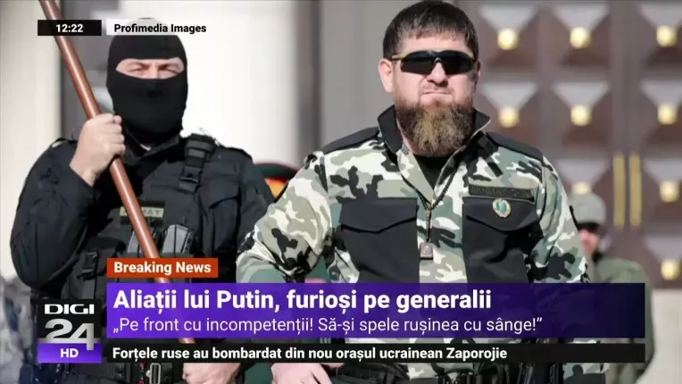"Trimiteti gunoaiele desculte pe front!" Kadirov si "Bucatarul lui Putin", furiosi pe generalii rusi