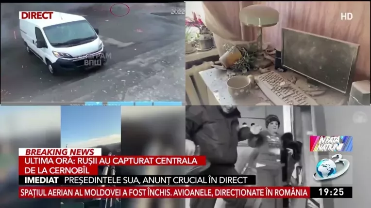 Trupele rusesti au capturat centrala de la Cernobil | Oficial de la Kiev: Am pierdut controlul.