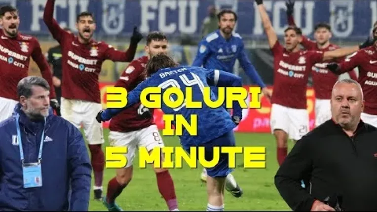 U Craiova 1948 - Rapid 3-2. Giulestenii au condus, dar au luat 3 goluri in 6 minute