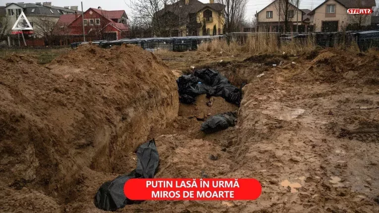 Ucrainenii au descoperit gropi comune cu sute de cadavre in ele