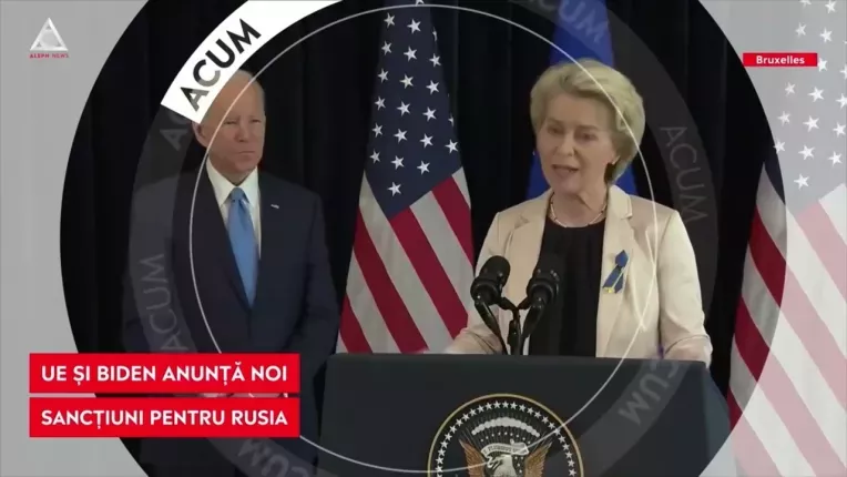 Ursula von der Leyen si Biden anunta noi sanctiuni pentru Rusia