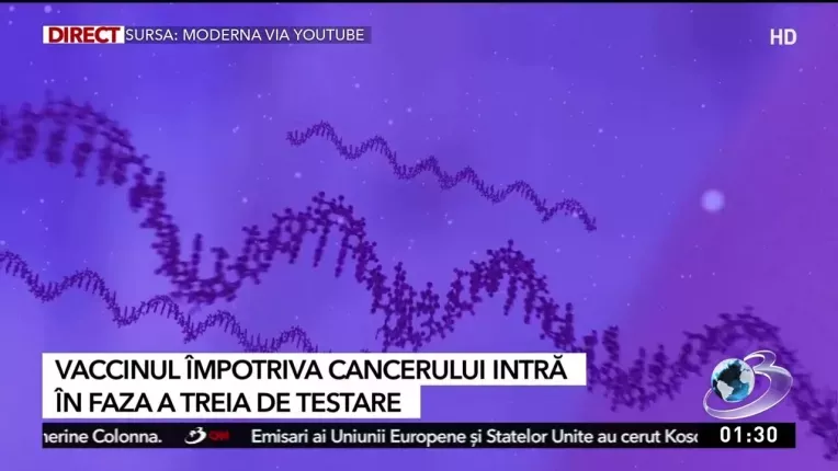 Vaccinul impotriva cancerului a ajuns in faza trei de testare. A redus cu 44% riscul de deces