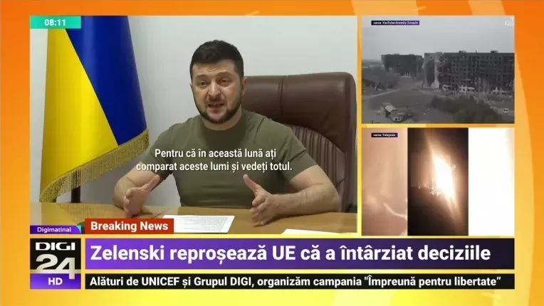 Volodimir Zelenski, catre liderii europeni: Ati intarziat sa opriti Rusia