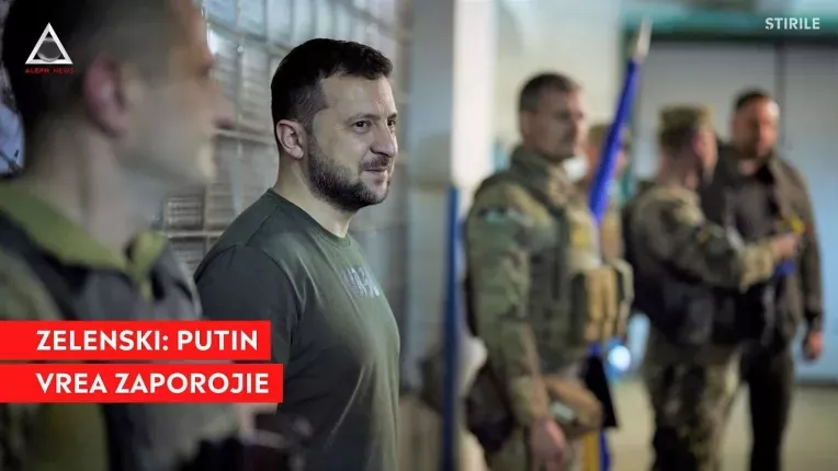Zelenski crede ca armata rusa vrea sa cucereasca orasul Zaporojie