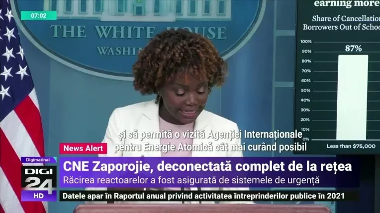 Zelenski: Pentru prima data, centrala de la Zaporojie s-a oprit