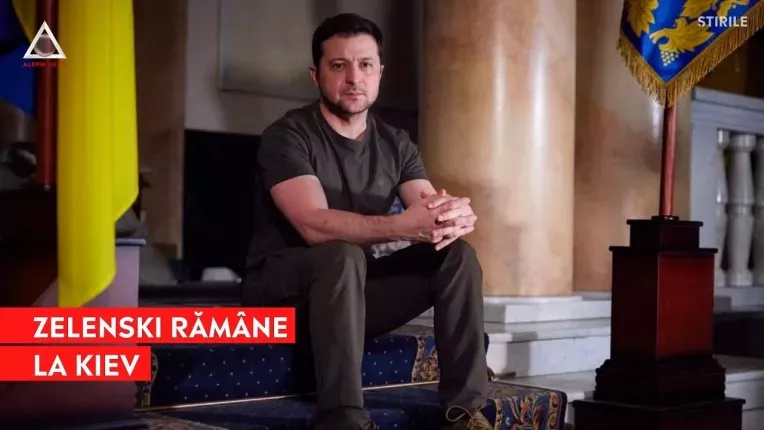 Zelenski ramane in Kiev pana va castiga razboiul