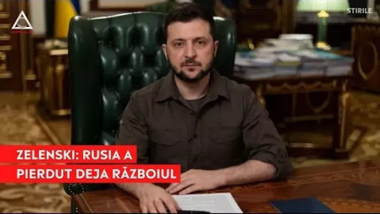 Zelenski: Rusia a pierdut deja razboiul