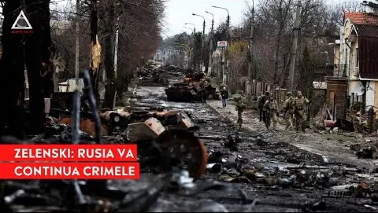 Zelenski: Rusia va continua crimele