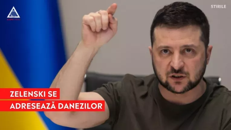 Zelenski s-a adresat danezilor: "Sunt zile negre pentru Ucraina"