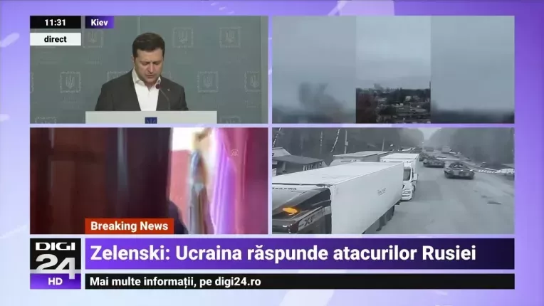 Zelenski: Ucraina a inchis relatiile diplomatice cu Rusia