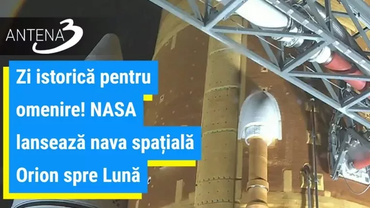Zi istorica pentru omenire! NASA lanseaza nava spatiala Orion spre Luna